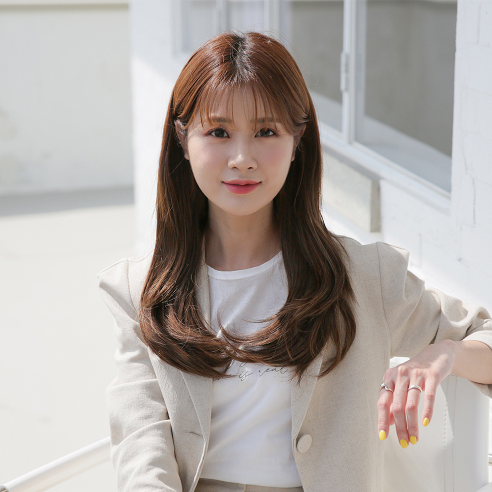 여자 긴머리 붙임머리 똑딱이 가발 씨컬 7피스 부분 헤어피스 : 픽앤웨어 가발