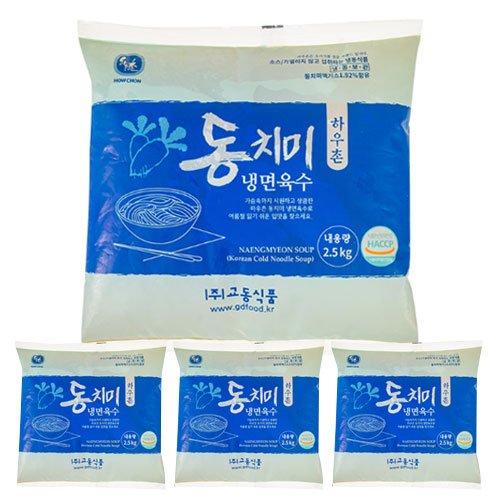 교동 하우촌 동치미 육수 벌크 2.5kg 1박스(4개) : 장볼레