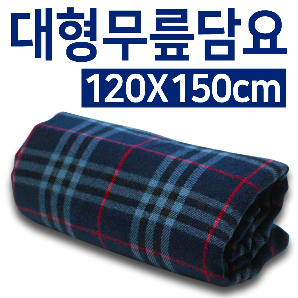 한일합섬 아크릴 대형 항공담요 네이비 국내생산 레저모포 무릎담요 판촉물 차량용 학교 : GJ TRADE
