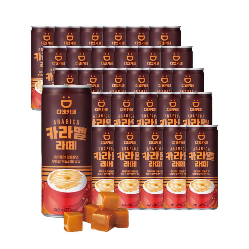 동아오츠카 디앤카페 카라멜라떼 캔커피 240ml x 30캔  : 제이비티케이