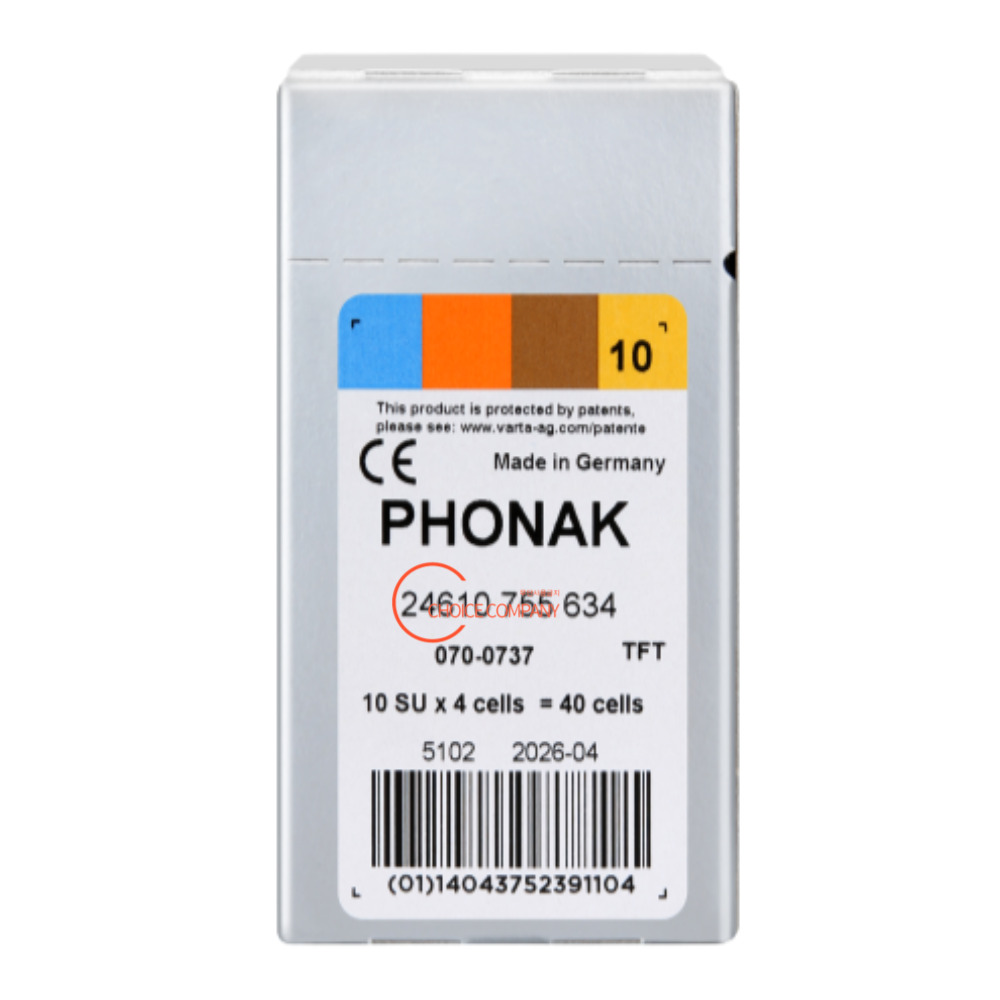 PHONAK 포낙보청기 배터리 밧데리 40알1통 최신제조 건전지 : 살롱드프로