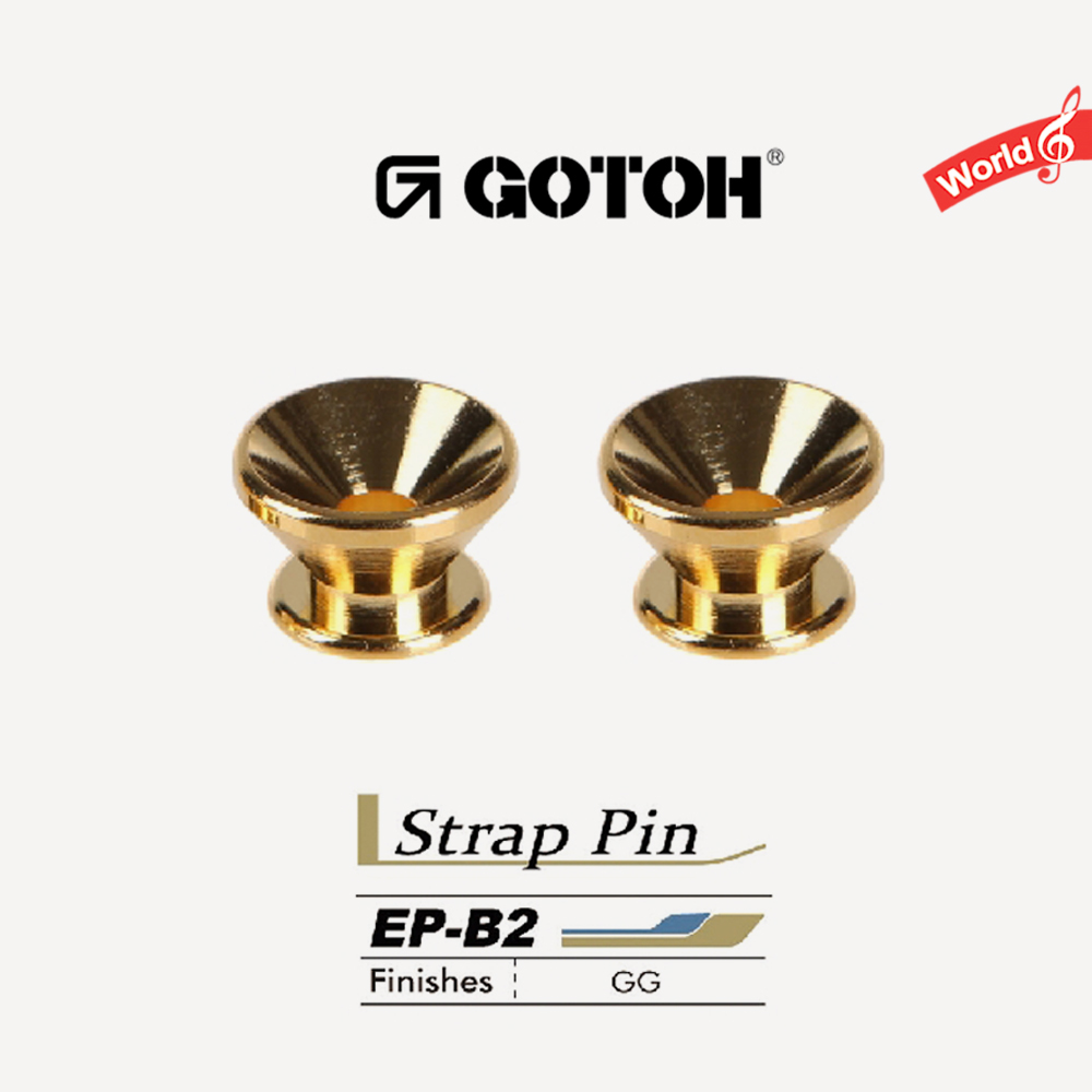 GOTOH 기타 스트랩핀 버튼 나사 고또 EP B2 골드 : 월드악기프라자