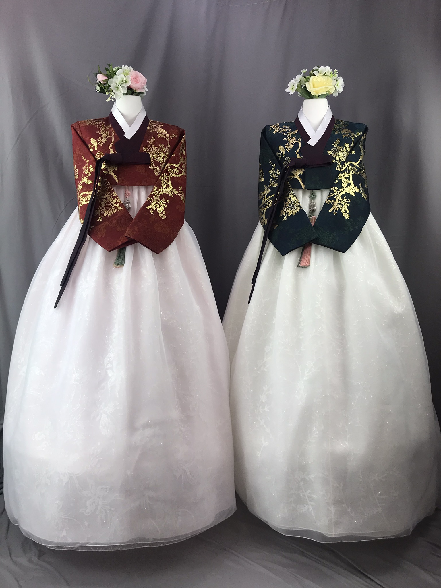 미인수 한복대여 골드그린왕비 신부 혼주 하객 결혼 : 미인수 한복