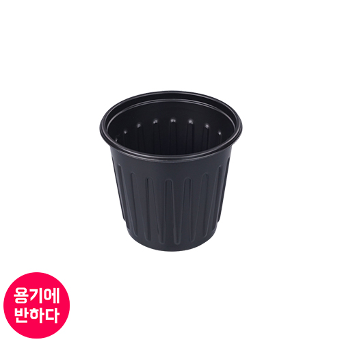 [JH] 일회용 PS소스용기 75파이 대 (흑색) 3000개세트 : 용기에반하다