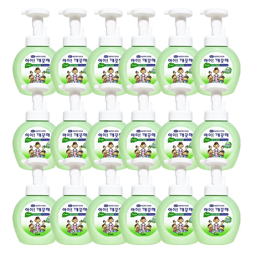 아이깨끗해 폼 핸드워시 달콤한 청포도 250mL X 18개 : 더조은유통8667