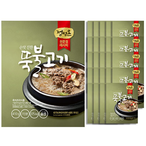 초원식품 정성온 뚝불고기 410g 1박스(25개입) : 장볼레