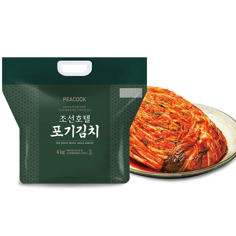 피코크 조선호텔 김치 포기김치 4kg 배추 : 신세계푸드 본사직영몰