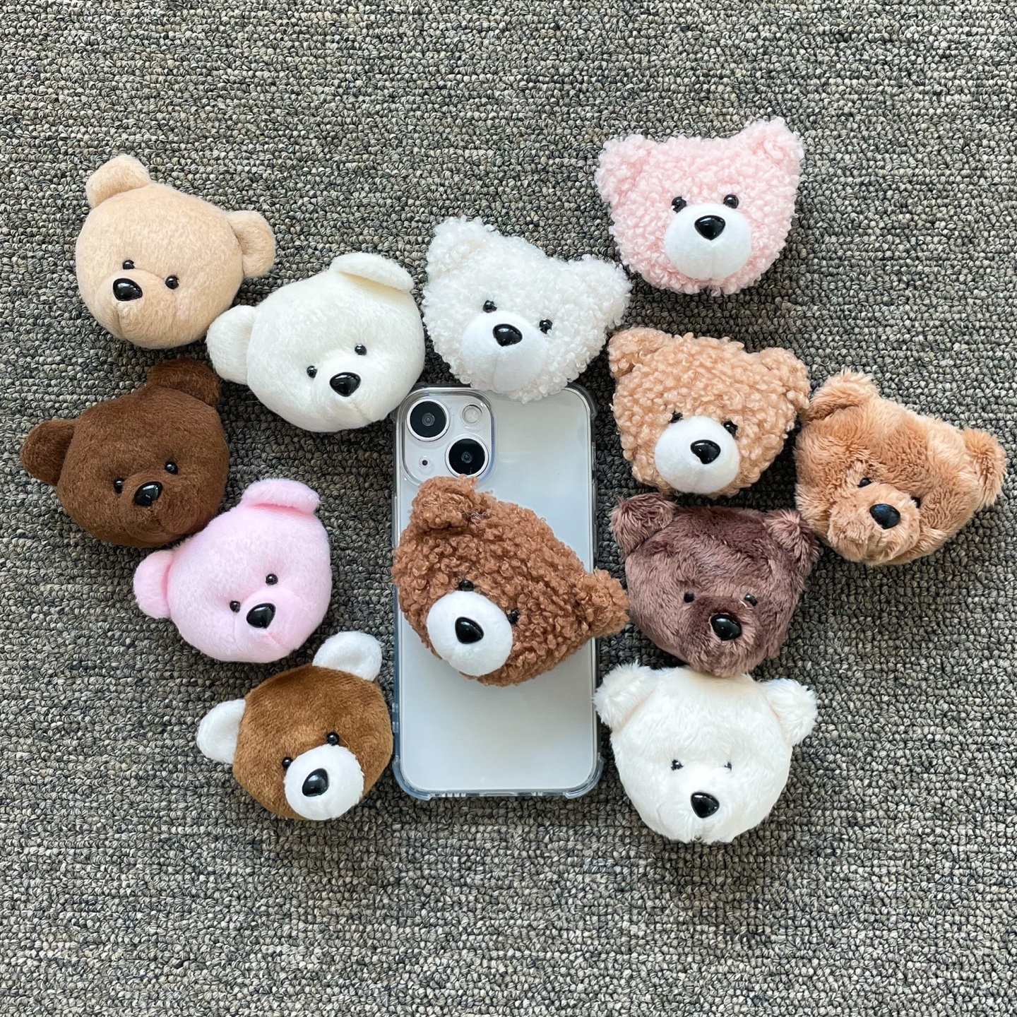 곰돌이 스마트톡 홀더 (국내산 거치대) : 스마일체리