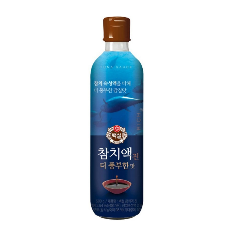 CJ제일제당 백설 참치액 진 더 풍부한 맛 900g : 솔깃유통