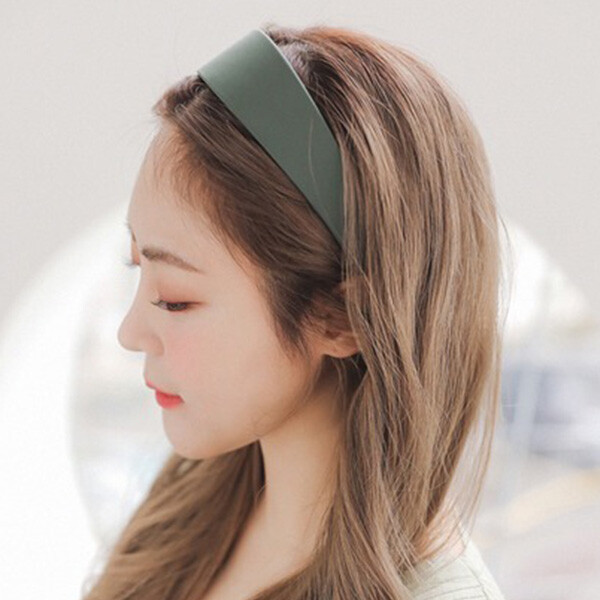 로라하 심플 깔끔한 새틴 데일리 베이직 기본 넓은 머리띠 헤어밴드 캐롤라인 : 로라하