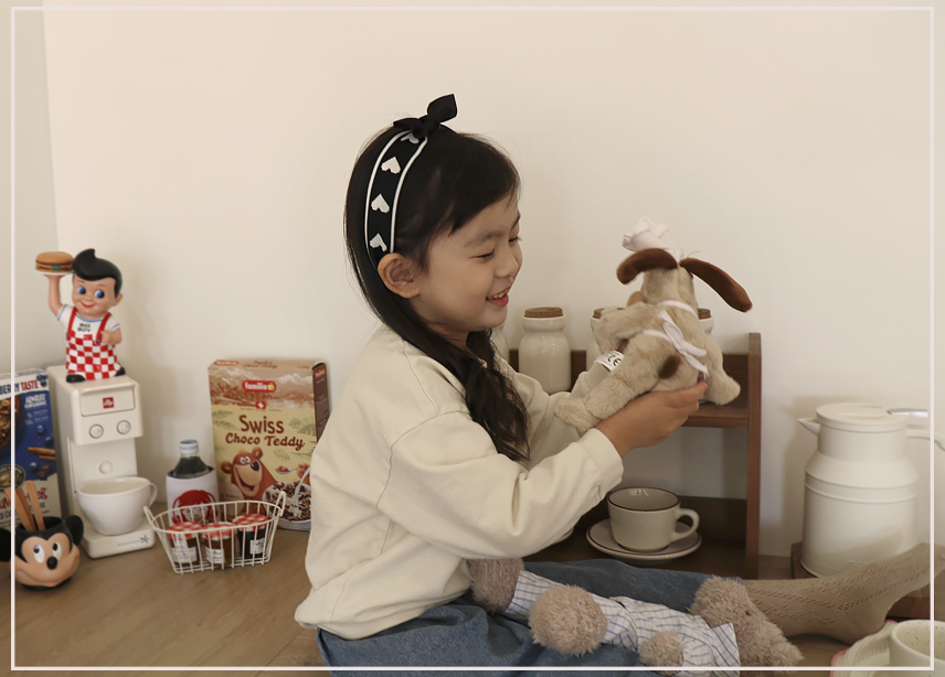 하트 러브 머리띠 데일리 헤어밴드 : 아름이네 삔가게