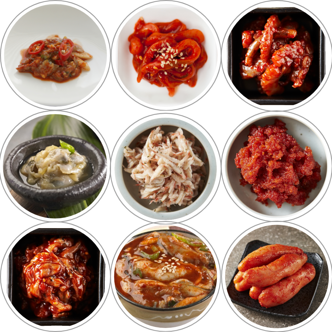 업소용 젓갈모음 (낙지젓, 어리굴젓, 오징어젓 등등) 추가옵션과 같이 구매해주세요 : 정직한유통