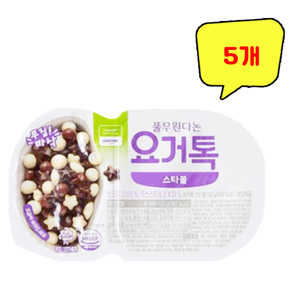 풀무원다논 요거톡 스타볼 133g x 5개 : top탑몰
