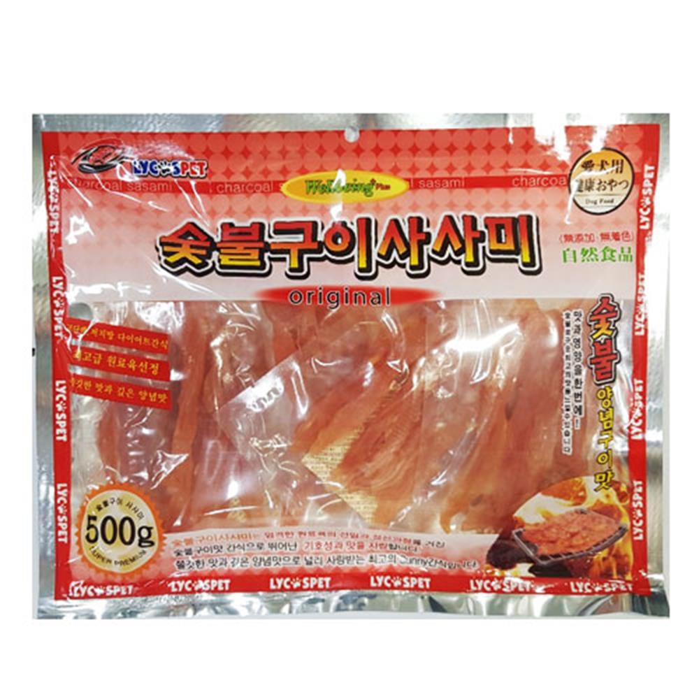 맛과 영양을 한번에 숯불 슬라이스 애견 사시미 육포큐브 : 아츄몰