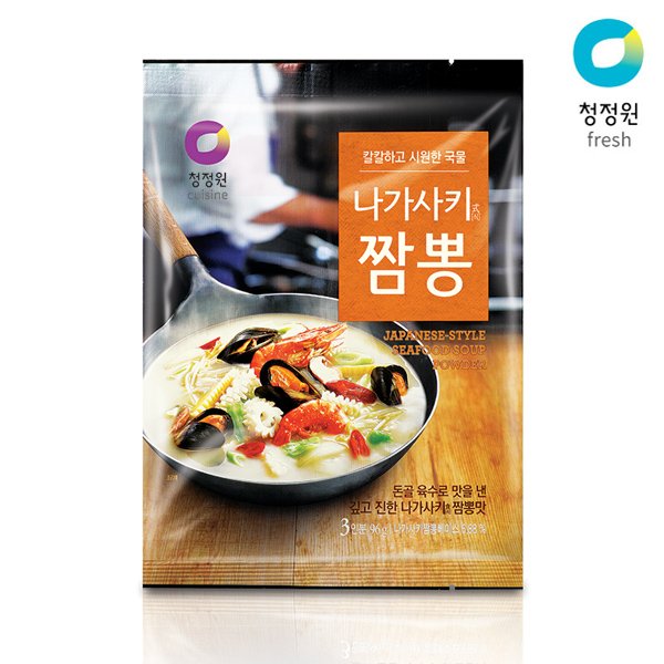 청정원 나가사끼짬뽕 분말 96g x 10개 : K-Black Shop