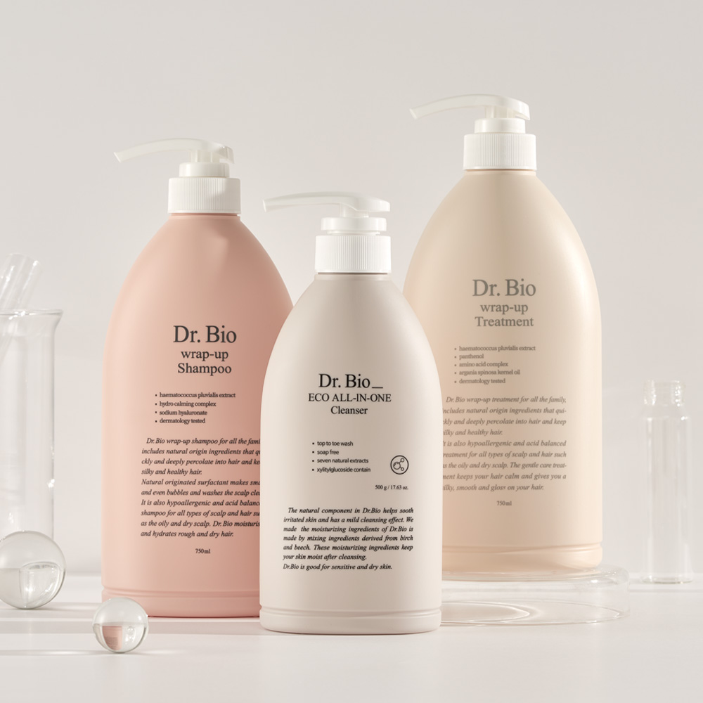 닥터바이오 랩업 샴푸750ml + 트리트먼트 750ml + 클렌저 500g : 닥터바이오 더마 코스메틱