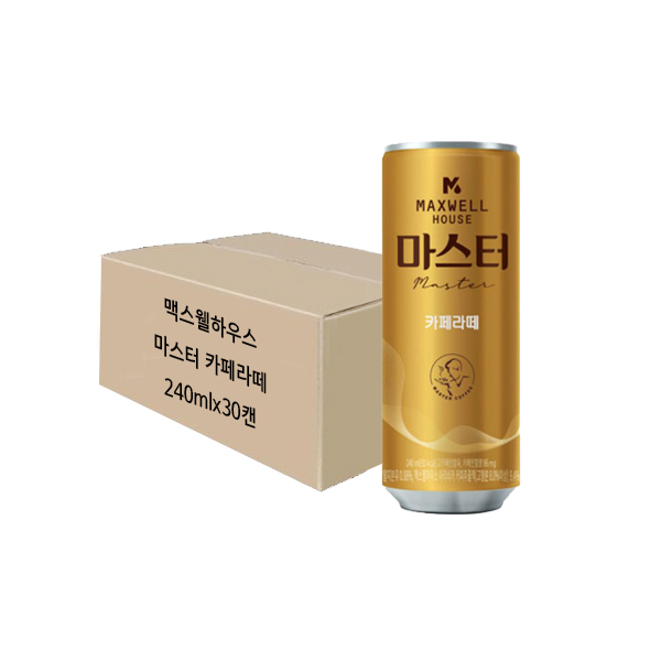 맥스웰하우스 콜롬비아나 카페라떼 240mlx30개 : 몽키커피
