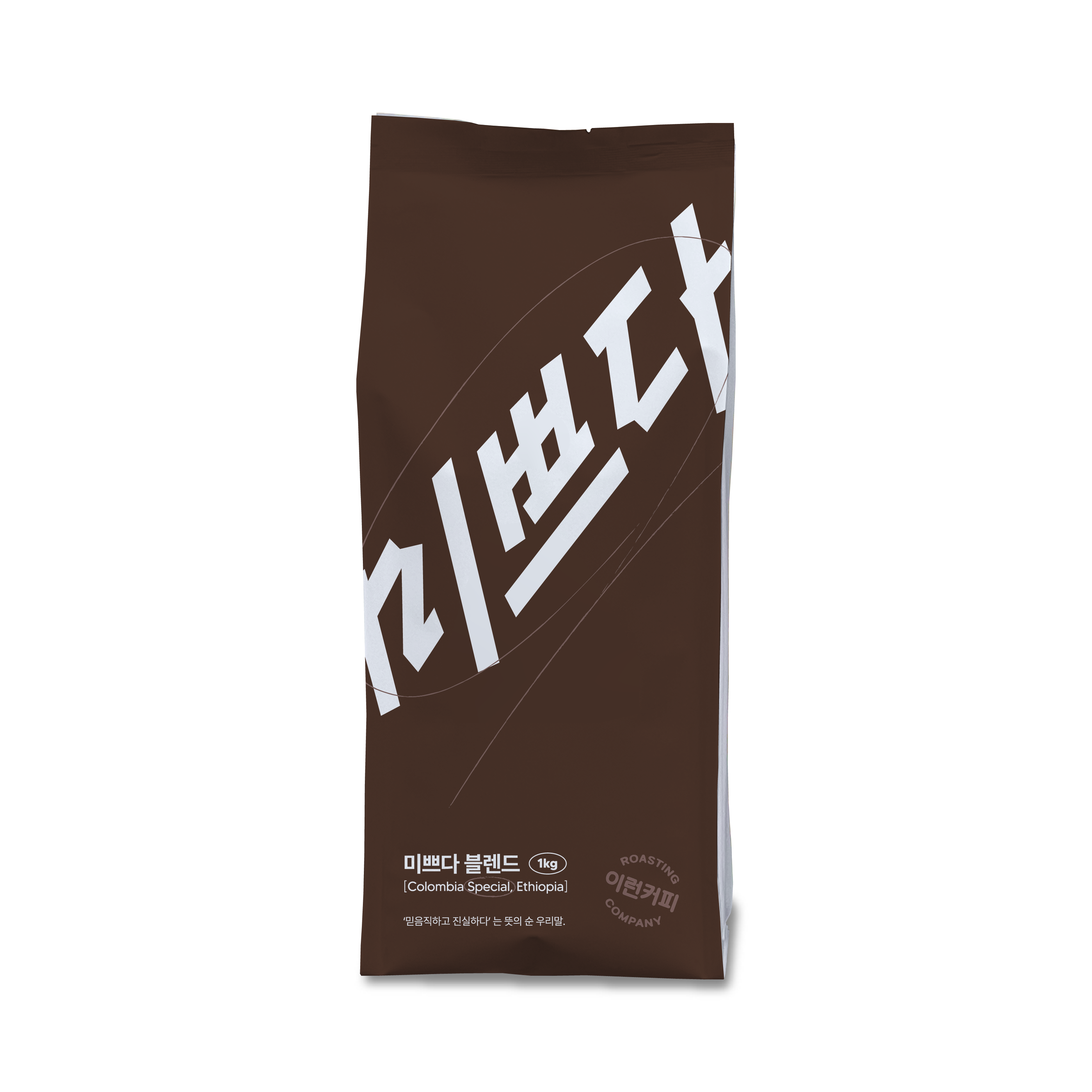 이런커피 미쁘다 블랜딩 고소한 프리미엄 원두 커피 모카포트, 1kg, 1개 : 이런커피