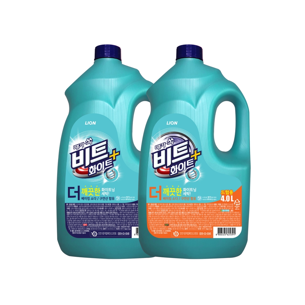 비트 화이트 플러스 액체세제 일반용 4L x4개 : 보현스토어