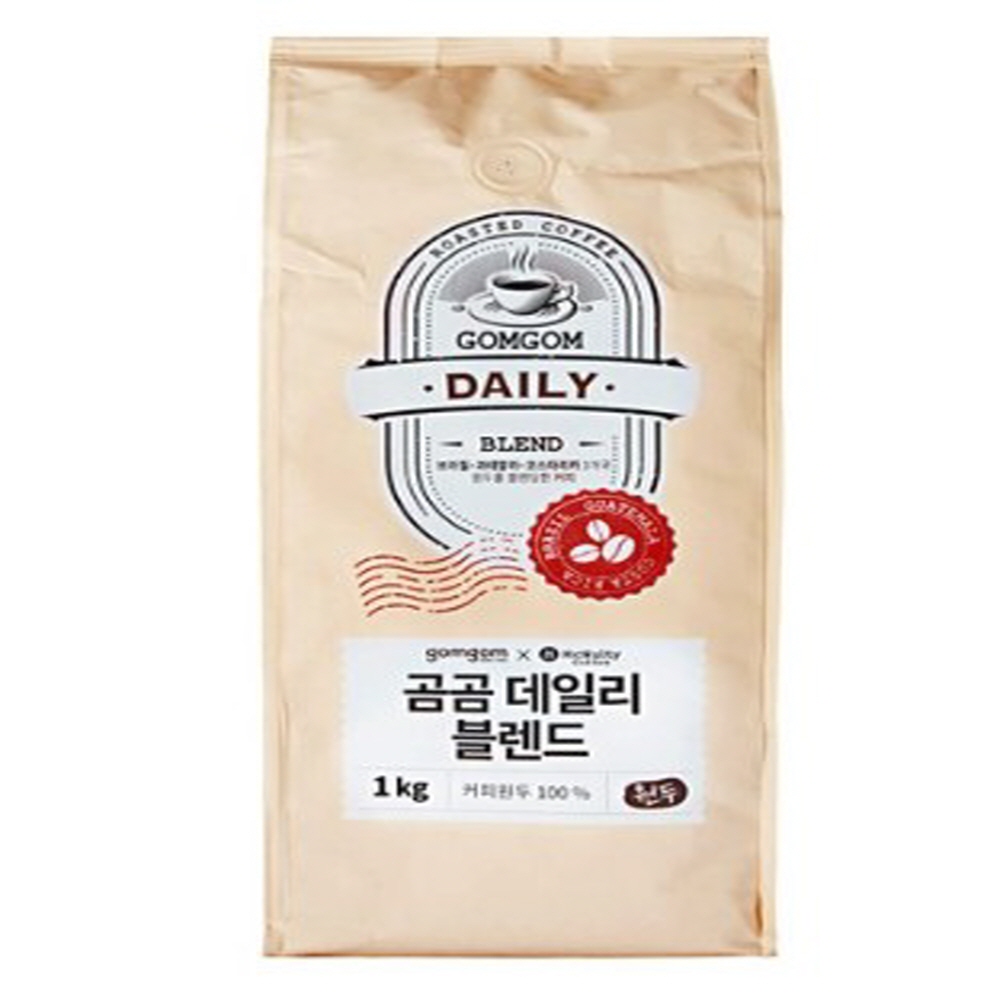 곰곰 데일리 블렌드 1kg 브라질+과테말라+코스타리카 3개국 원두를 블렌딩한 커피 원두 : 히즈웨이