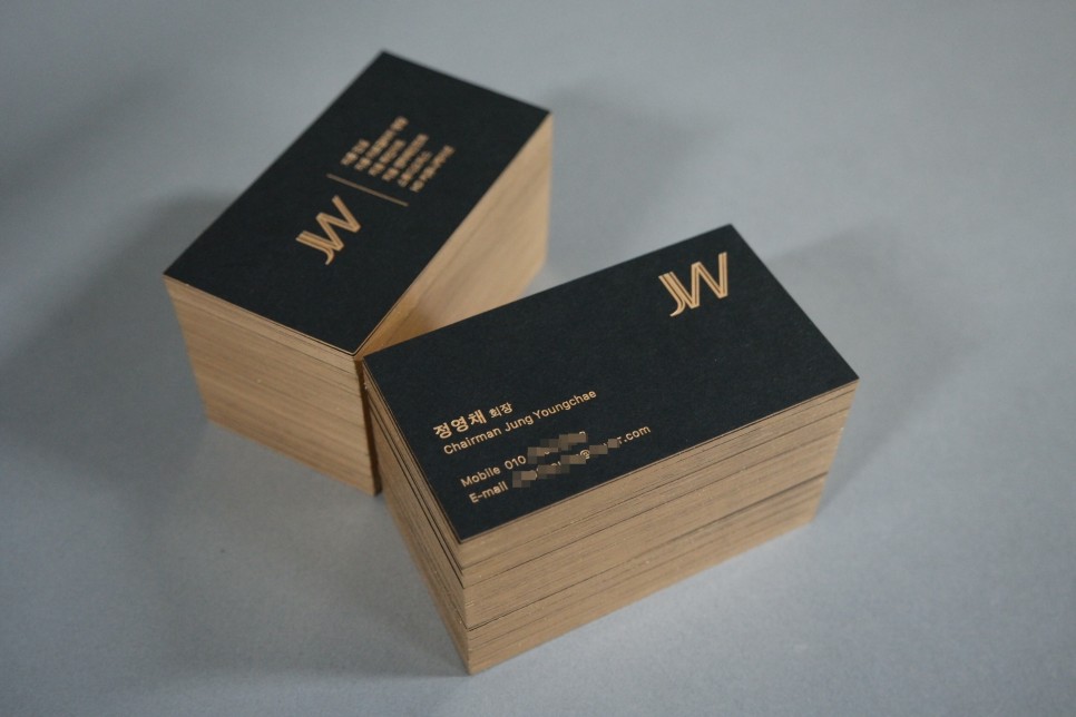 엣지명함 프리미엄 임원명함 블랙명함지 90X50mm : 다온고급명함