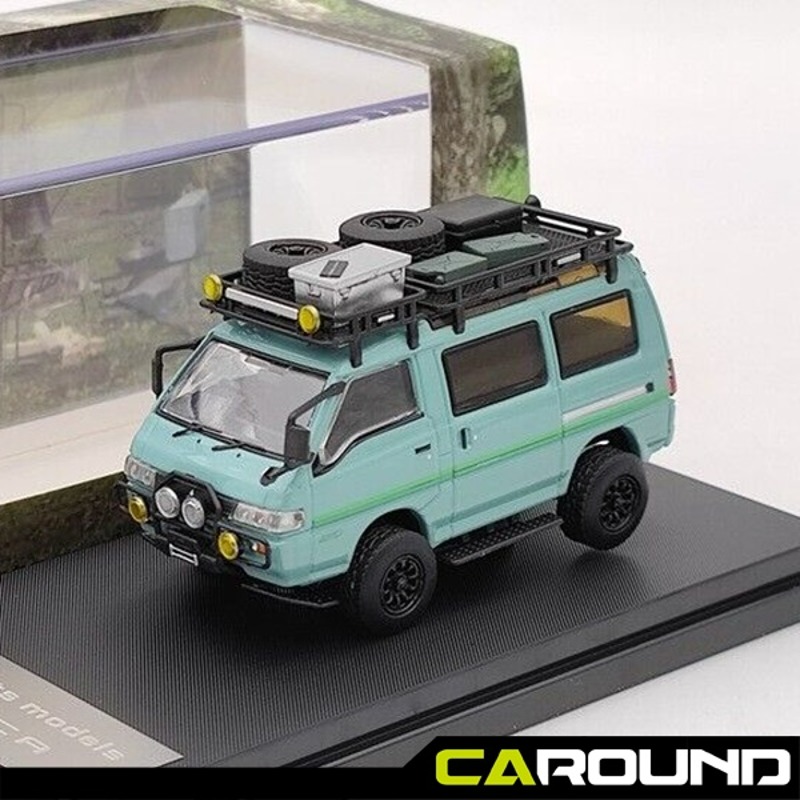 오토모듬 오토봇 1:64 미쓰비시 델리카 스타 웨건 4X4 - 딥그린 : 오토 모듬