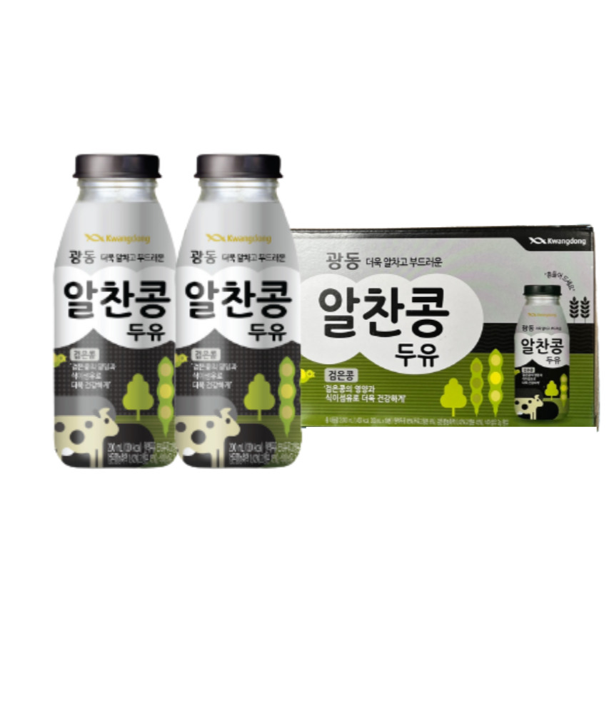 광동 알찬콩 검은콩 두유 200ml x 30병 : 총각네 음료가게