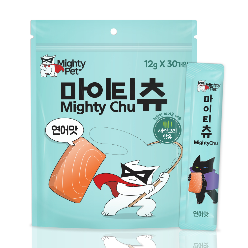 [마이티펫] 마이티츄 짜먹는 고양이간식 연어, 360g, 1개 : 마이티펫
