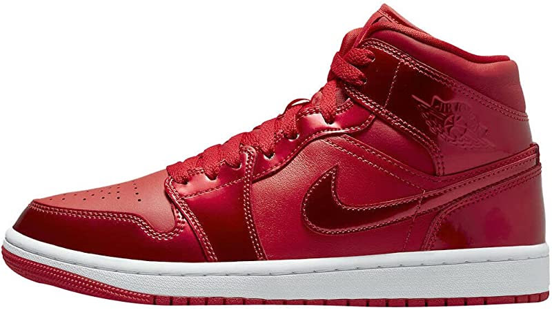 나이키 DH5894-600 Air Jordan 1 SE Pomegranate Mid Shoes Casual Sneakers Running Cut Womens Red White : lee플레이