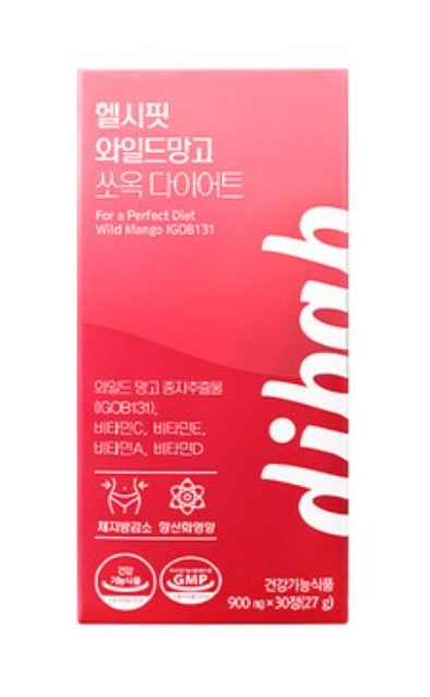 프롬바이오 헬시핏 와일드망고 쏘옥 다이어트 900mg x 30정 : 이로븐