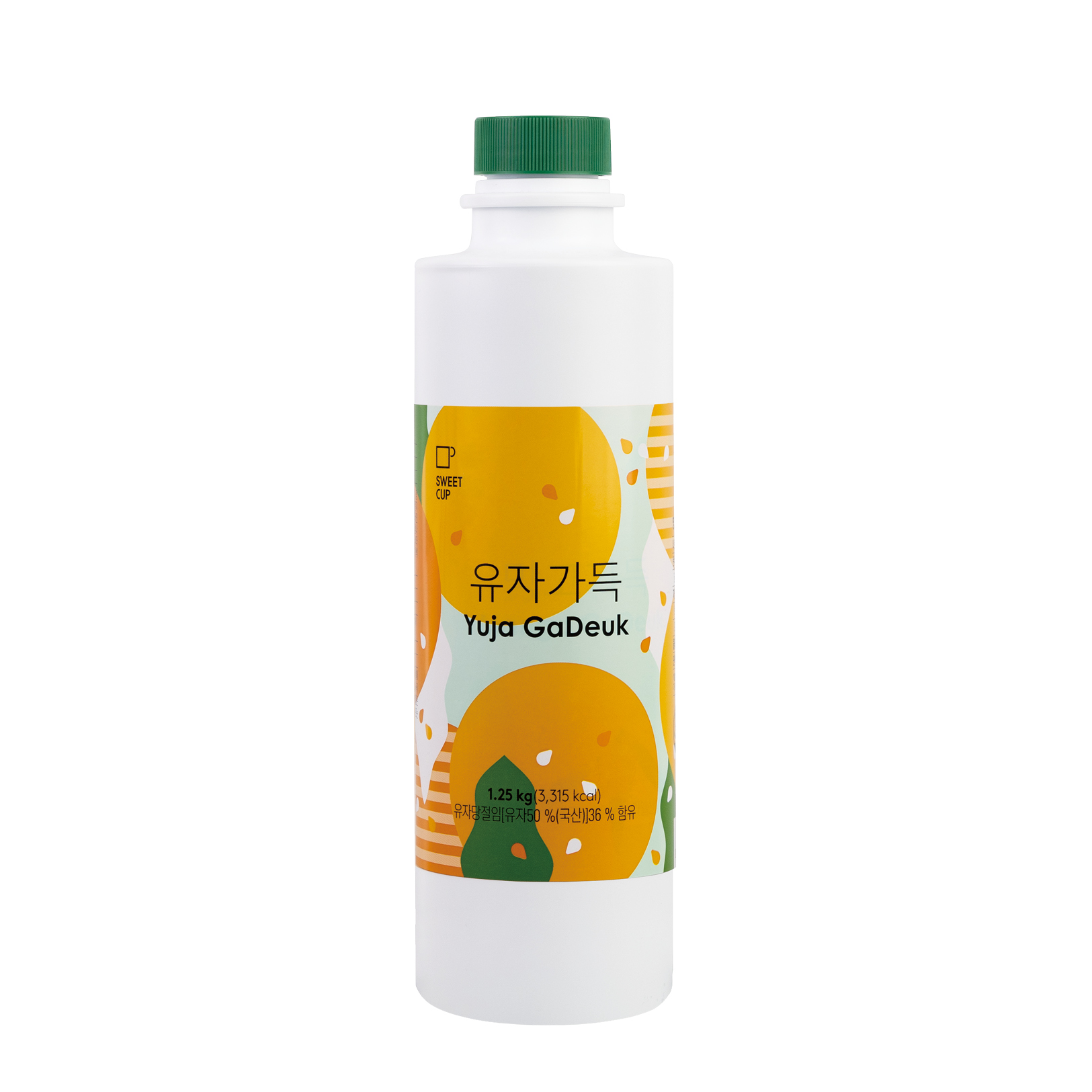 유자가득 1.25kg 액상 음료베이스 농축액 : 스위트컵