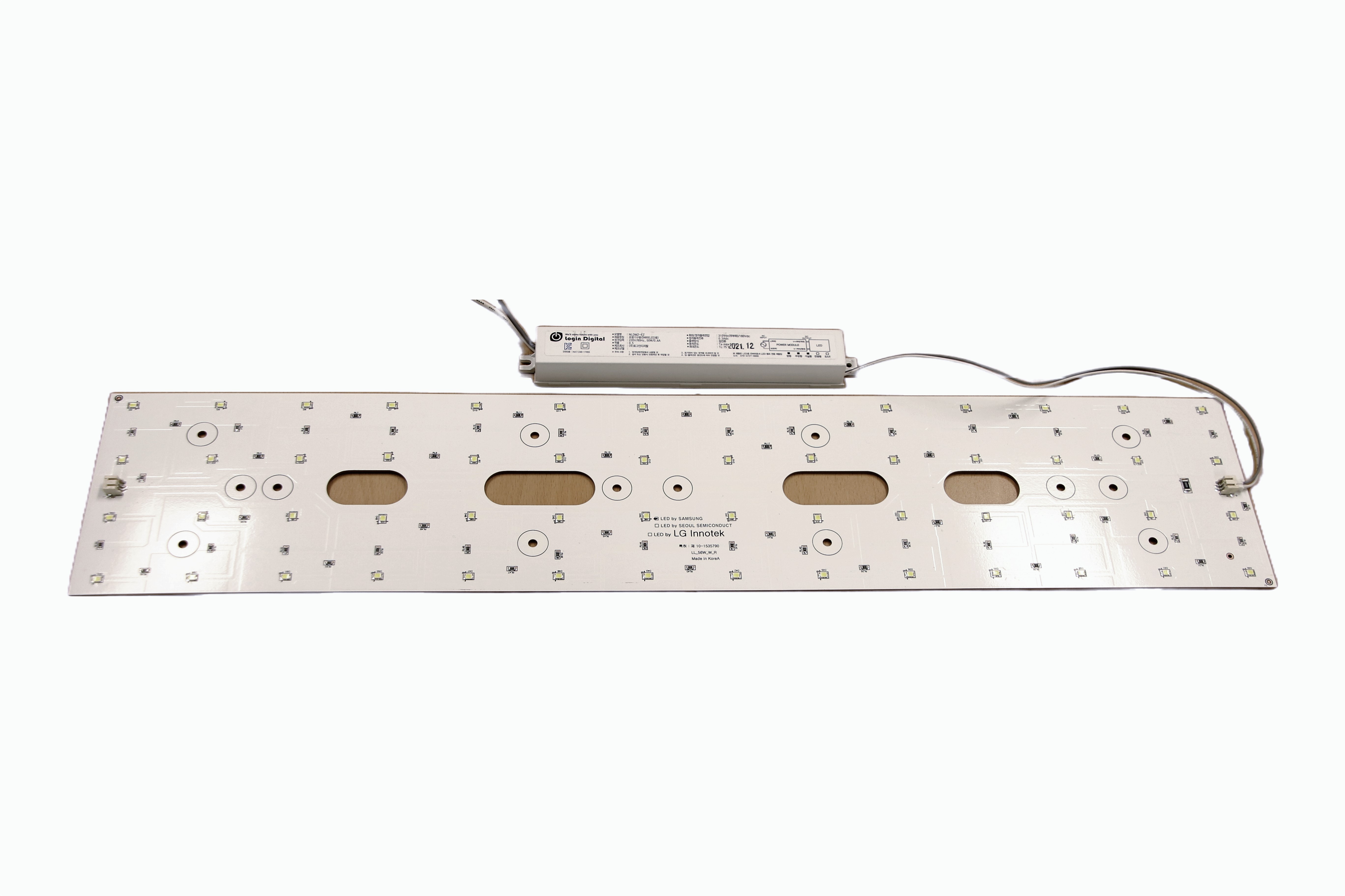 로그인디지탈 LED모듈 거실등 28W 모듈SET 590X120mm (안정기 포함) : 칸델라이트스토어