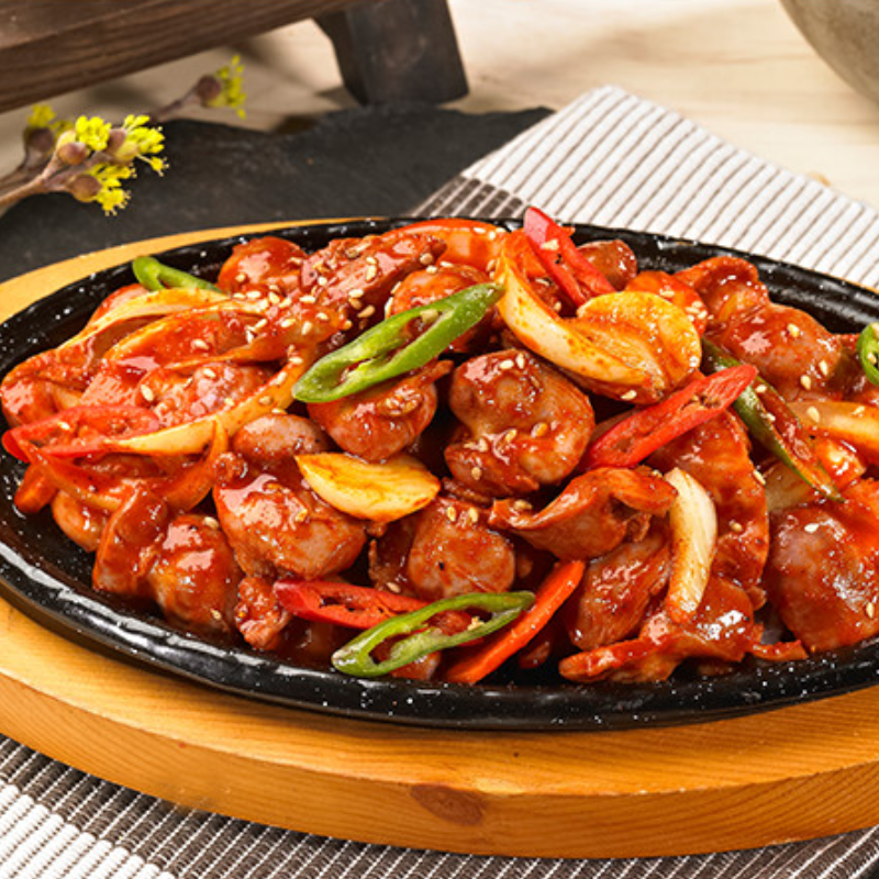 닭똥집 + 닭갈비 250g 매운맛 혼술 포차 야식 : 피트에스앤씨