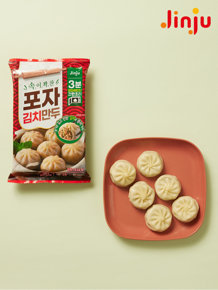 진주햄 포자김치만두 168g (6개입) : 진주햄