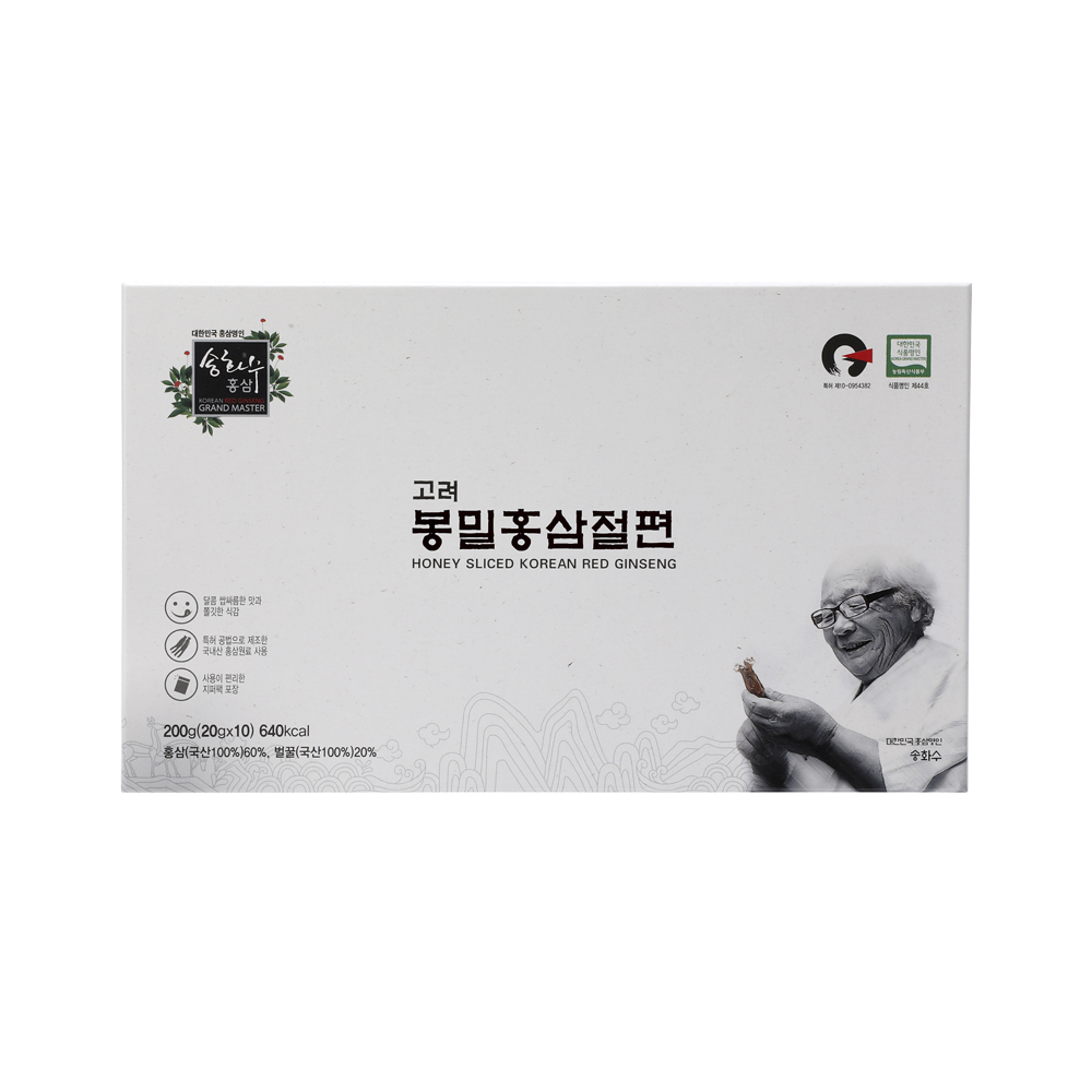 [송화수홍삼]고려 봉밀홍삼절편 200g(20gx10box) : 송화수홍삼몰