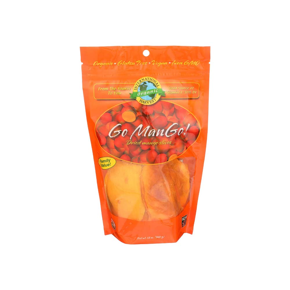 International Harvest Mango Slices 인터네셔널 하베스트 슬라이스 자연유래 Go Mang Go 망고 340g 1팩 : 해담코리아