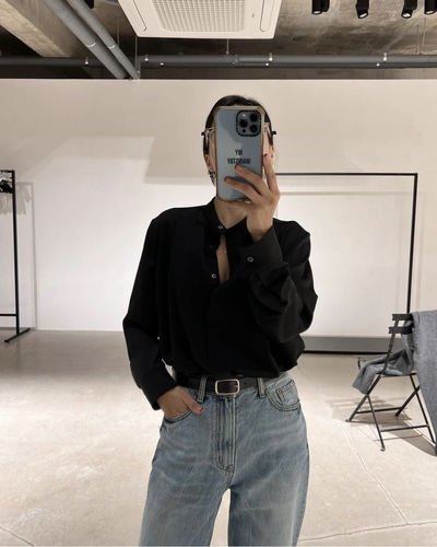 (아이 당일) 메인스테이 블리스 블라우스 아이 블랙 : 디아토 주얼리