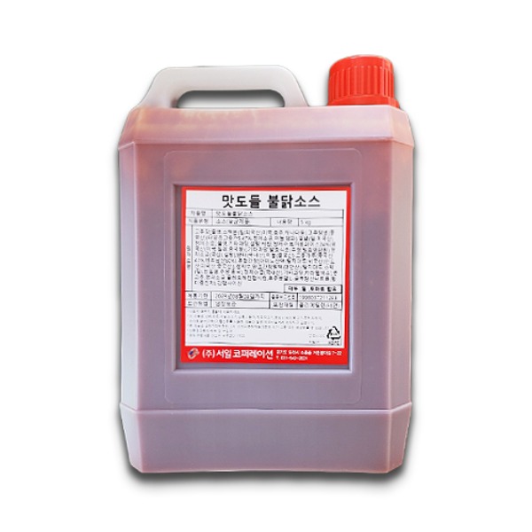 맛도들 불닭소스 5kg 업소용 대용량 : 안주상회