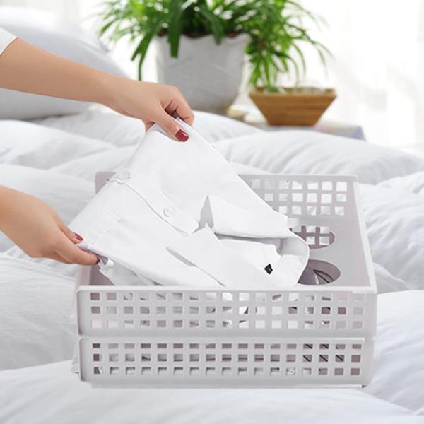 고급 패브릭서랍장 와이드 드레스룸 서랍장 Foldable 분리형 옷 주최자 옷장 파티션 보드 랙 서랍 의류 보관 바구니 다층 Stackable Shelf... 
