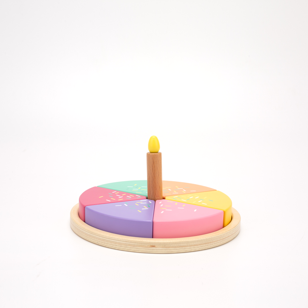 피카비 케이크퍼즐 원목 생일케이크 장난감 촛불불기 역할놀이 소꿉놀이 원목퍼즐 입체퍼즐 : 피카비