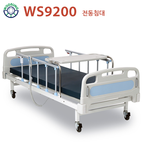 우성이엔지 2모터 의료용 가정용 환자용 전동 병원침대 연두색 WS9200 : 우성이엔지