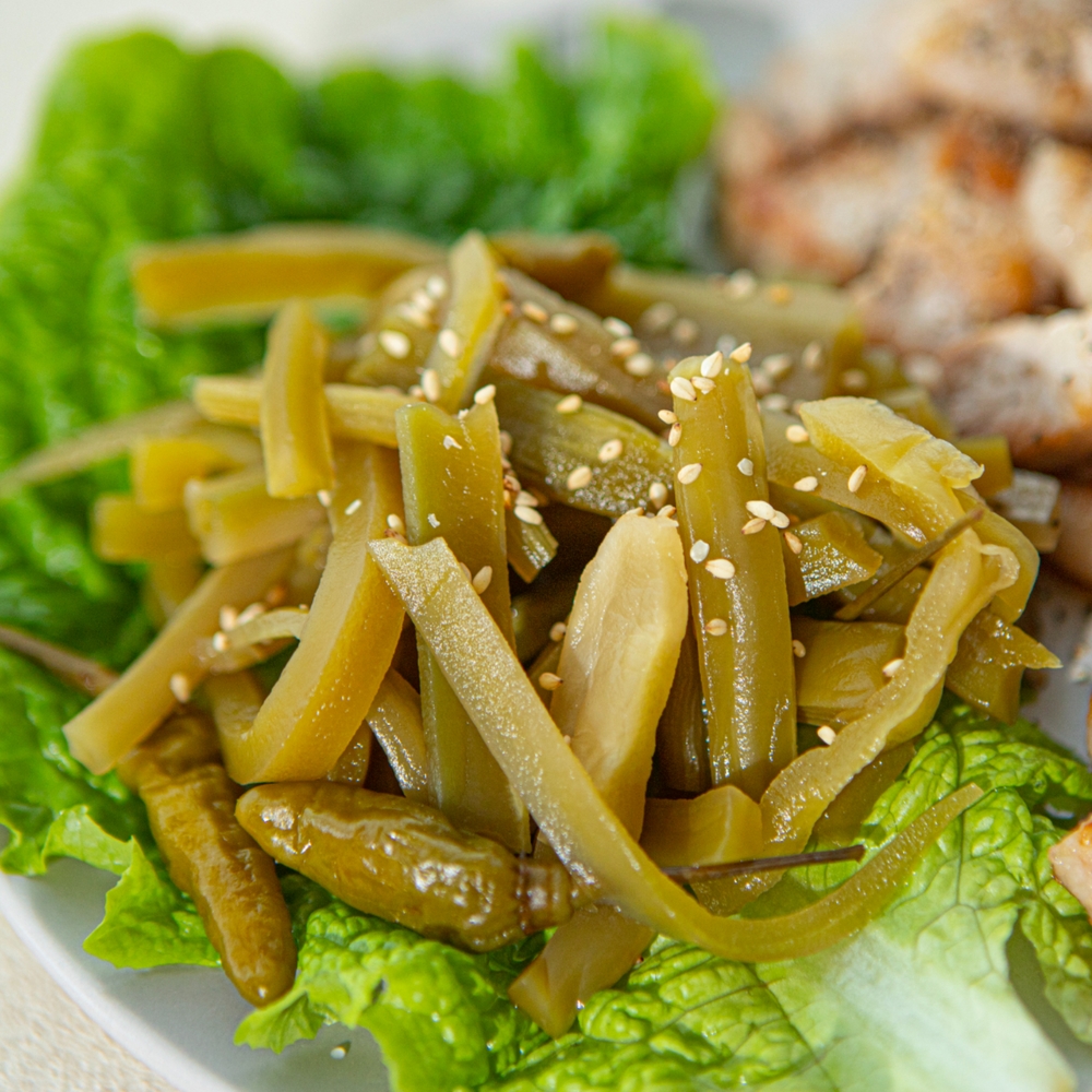 궁채장아찌 1kg 줄기상추 궁채나물 수제 국내제조 : 사계절반찬