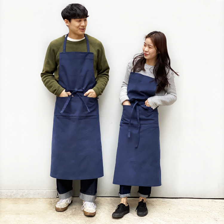 목걸이형 카페 바리스타 앞치마 공방 미용 롱 앞치마 [국내자체제작] : 후후라운지