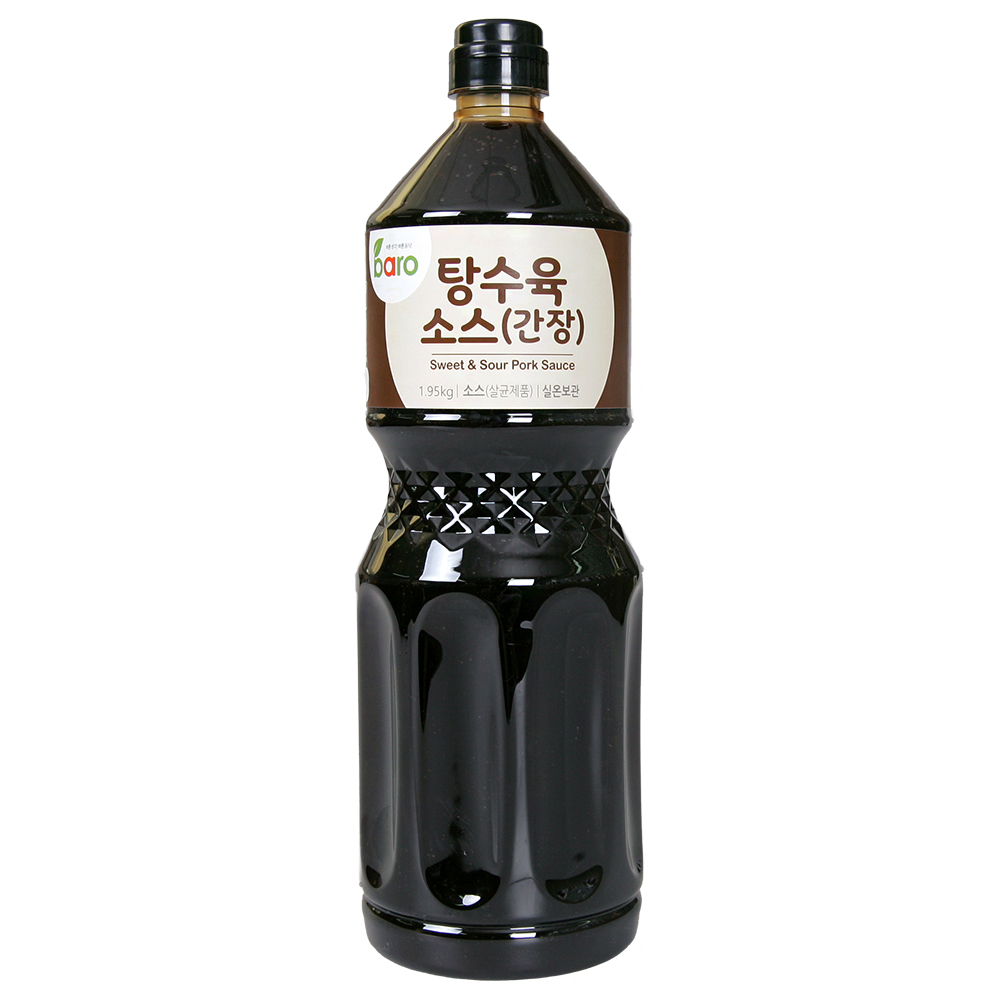 바로 탕수육 소스 (간장) 2kg (4병) 양념 만두 디핑 탕수 달콤 튀김 짭짤 : 바로소스