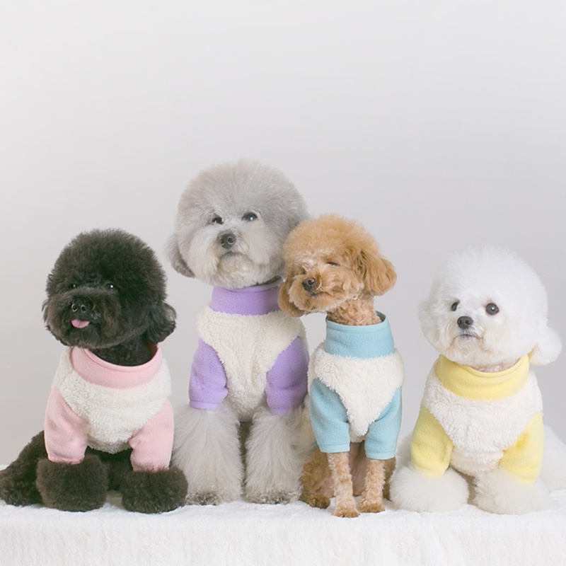 후리스 뽀글이 집업 S 강아지옷 반려견 고양이 애견 의류 겨울 따뜻한 귀여운옷 : 멍냥이동산