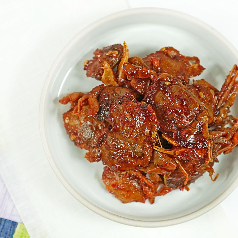 한입에 아그작 쌀게무침 400g : 젓갈이야기