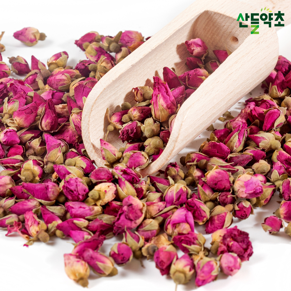 장미차 200g 장미꽃봉우리 장미꽃차 : 산들약초