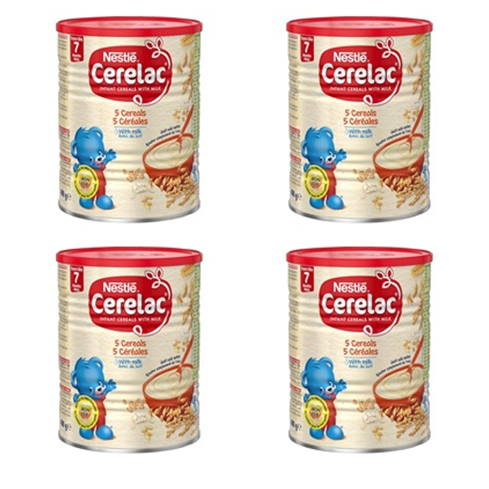 Nestle Cerelac 5 Cereals with Milk 네슬레 세레락 5 시리얼 밀크 이유식 400g 4개 : SS shop