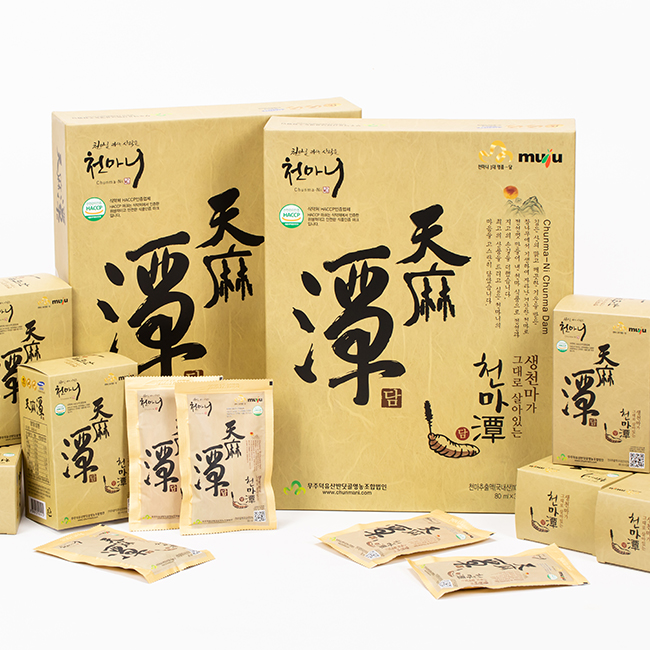 [쓰러지면 천마니] 무주천마 천마담 진액 3+1box 원기회복 즙 부모님 선물 : 천마니