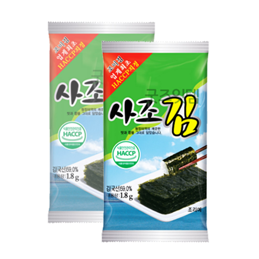 사조김 1.8g x 40봉 조미김 도시락김 : 굿즈잇템